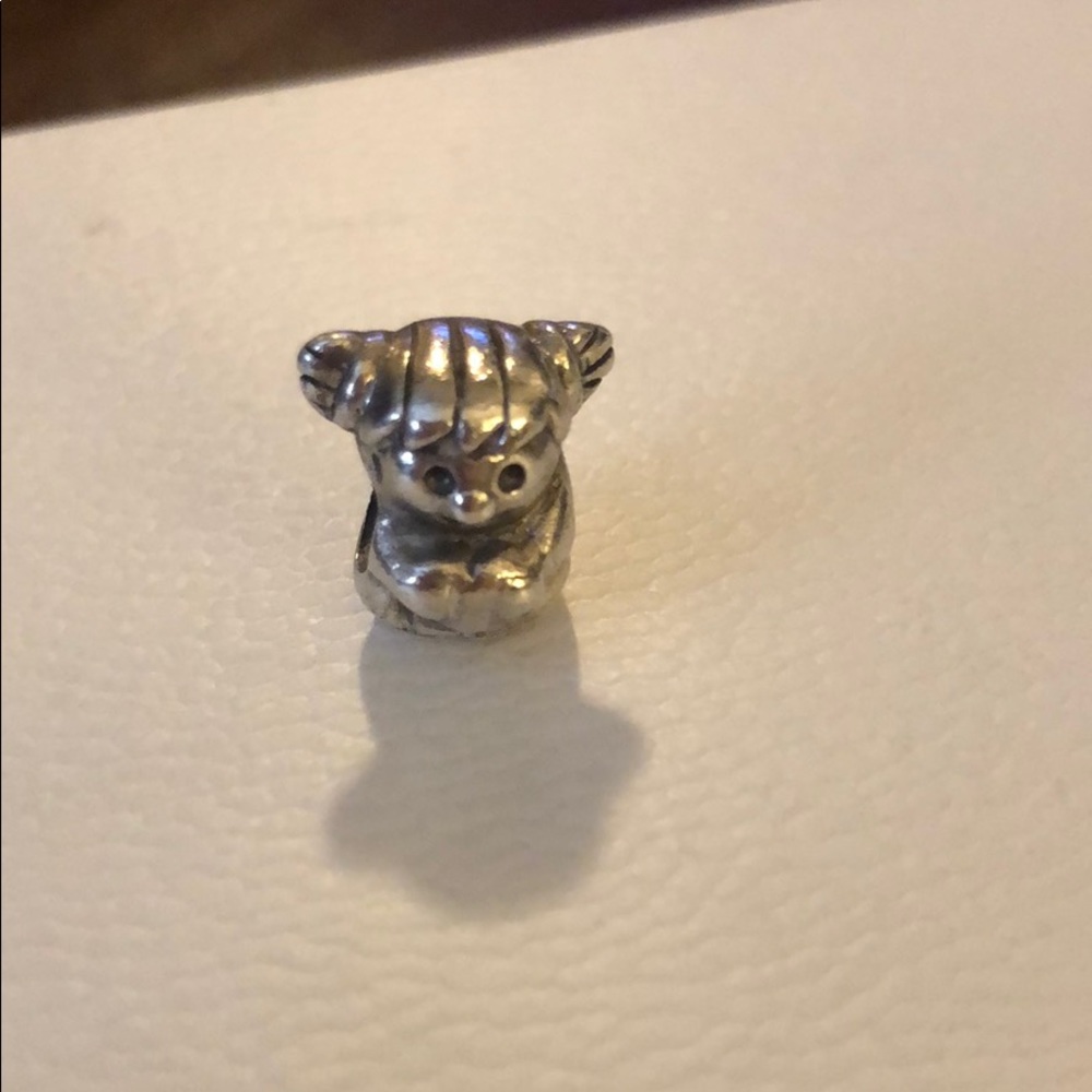 Little Girl Sterling Sliding Charm - fits Pandora